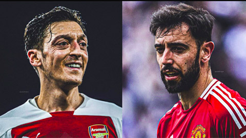 Giờ còn ai dám nói Bruno Fernandes không bằng Mesut Ozil?